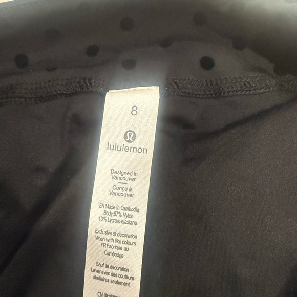 lululemon athletica Define Cropped Black Polka Flocked Jacket - Picture 2 of 4